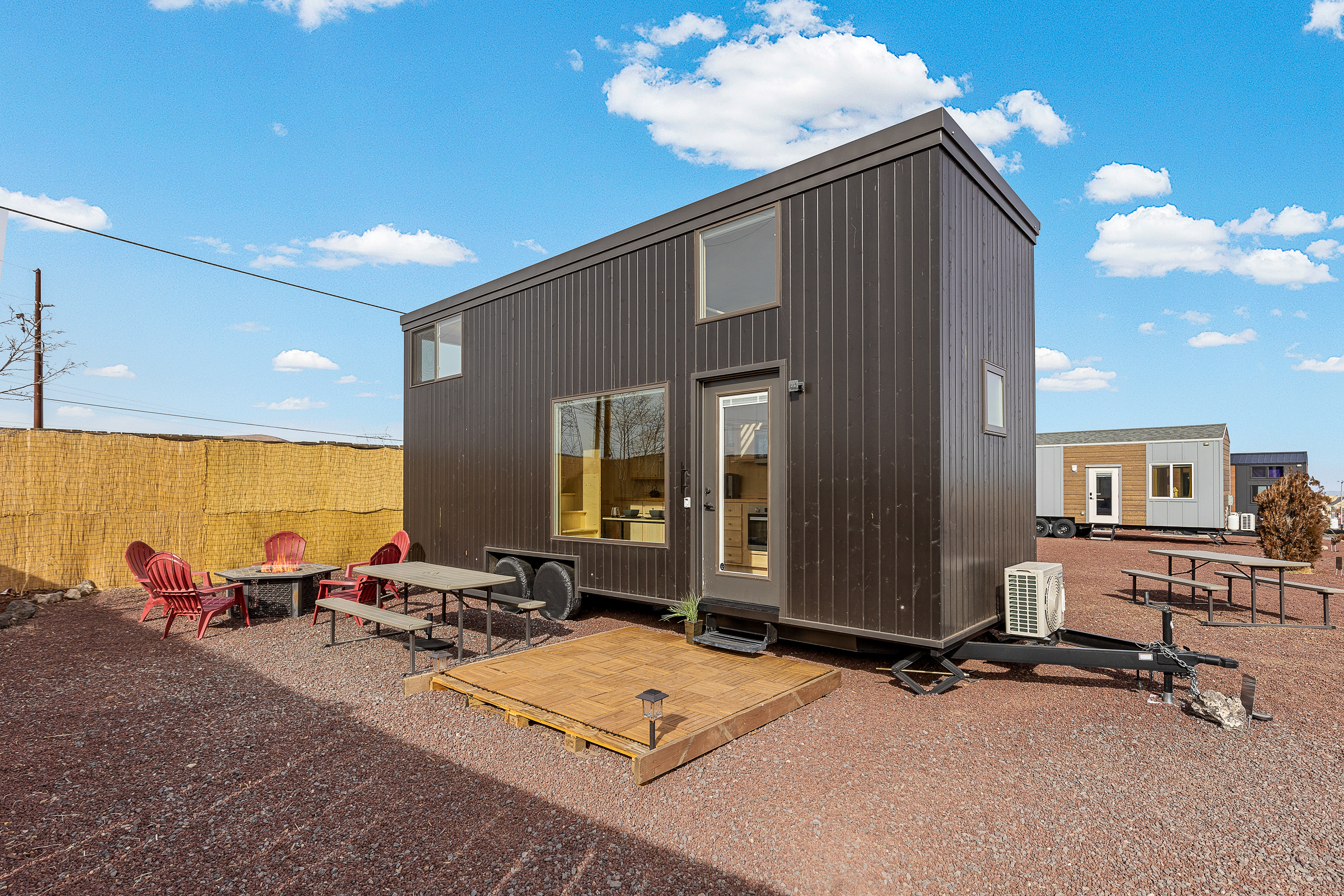 Zen Haus deck with outdoor seating